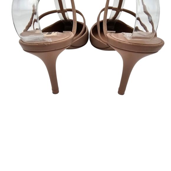 Valentino Garavani Rockstud Wispy Calfskin Mule Size 38.5 US 8.5 Nude Tan - Picture 4 of 10